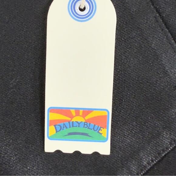 Daily Blue By AG Mantra Wide Barrel Leg Jeans Coated Octopus Button Fly 29 NEW - Picture 15 of 16